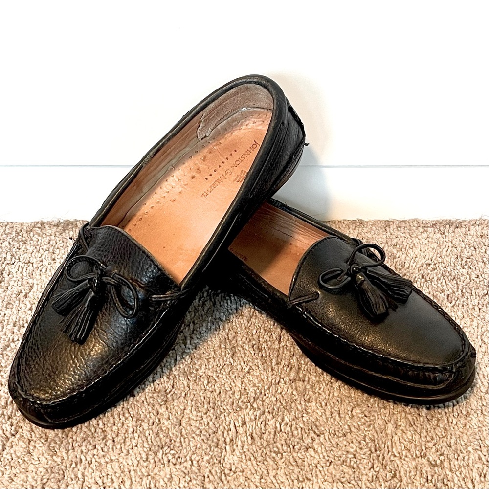 Johnston & Murphy Passport Tassel Loafer Black Leather 11.5 M
